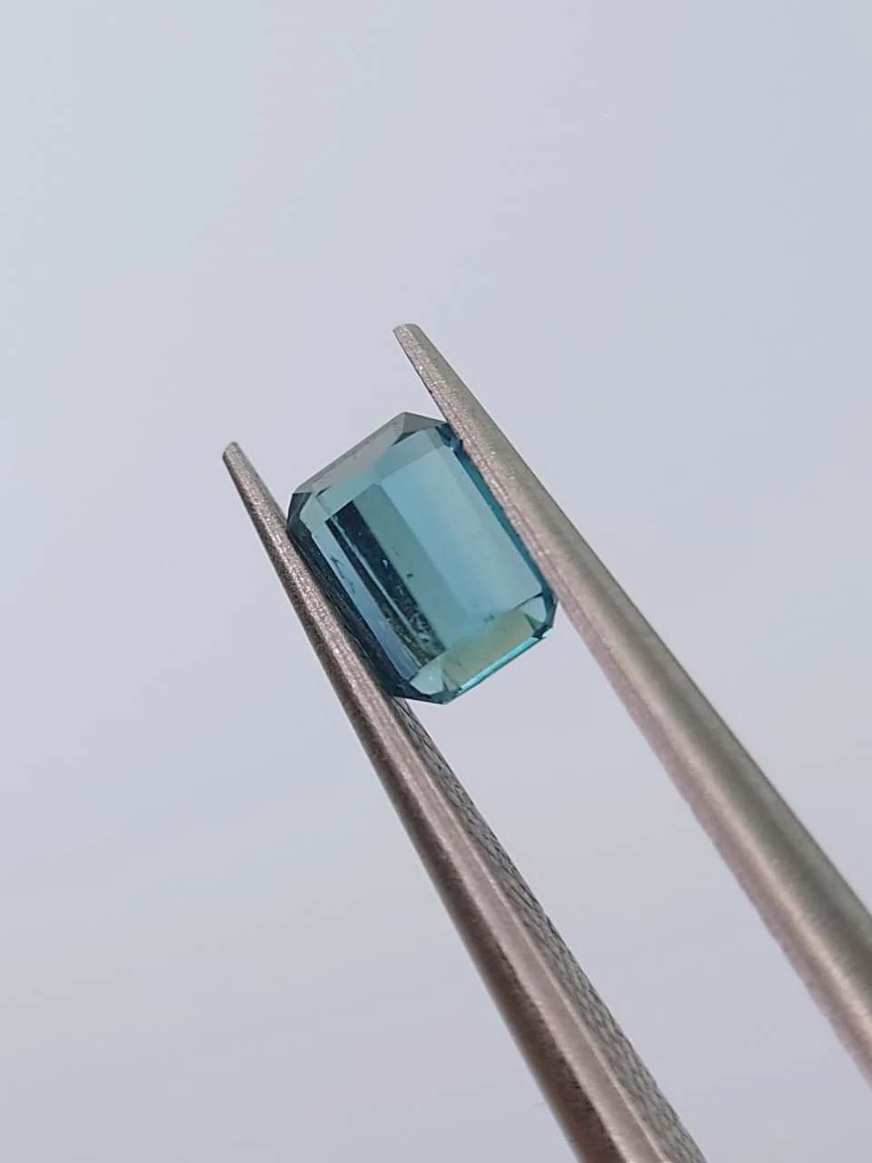 0.44ct Natural Lagoon Blue Tourmaline Emerald Cut Loose Gemstone from Afghanistan — view 5